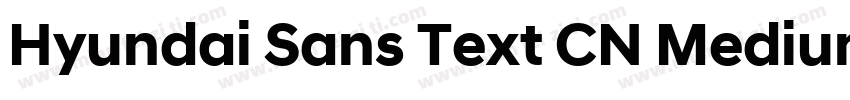 Hyundai Sans Text CN Medium字体转换